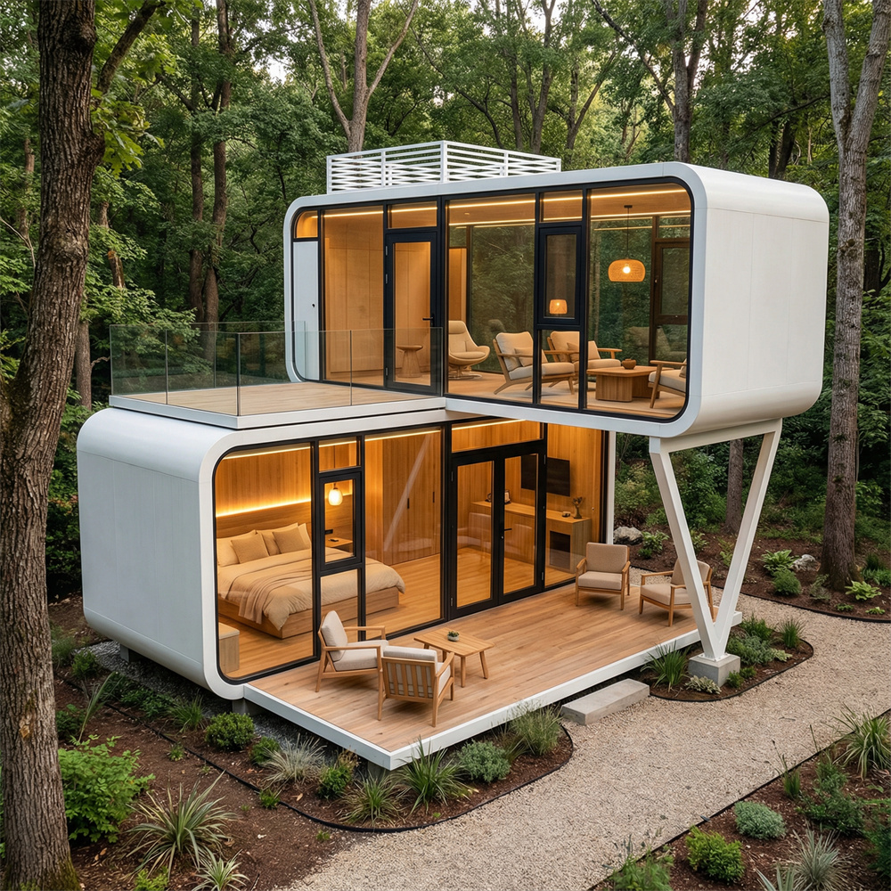 Cabaña de campamento cápsula espacial modelo V, impermeable y ecológica