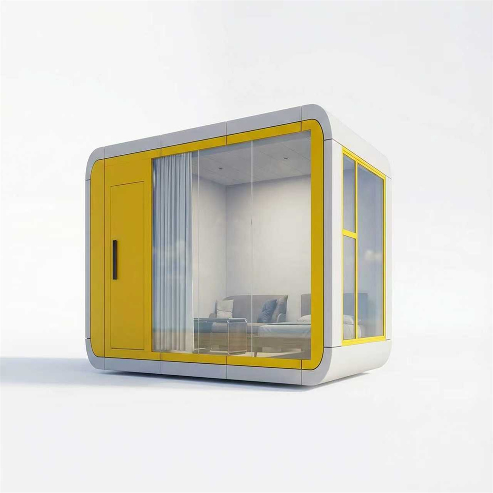 Mini residencia espacial con cápsula insonorizada para dispositivos móviles