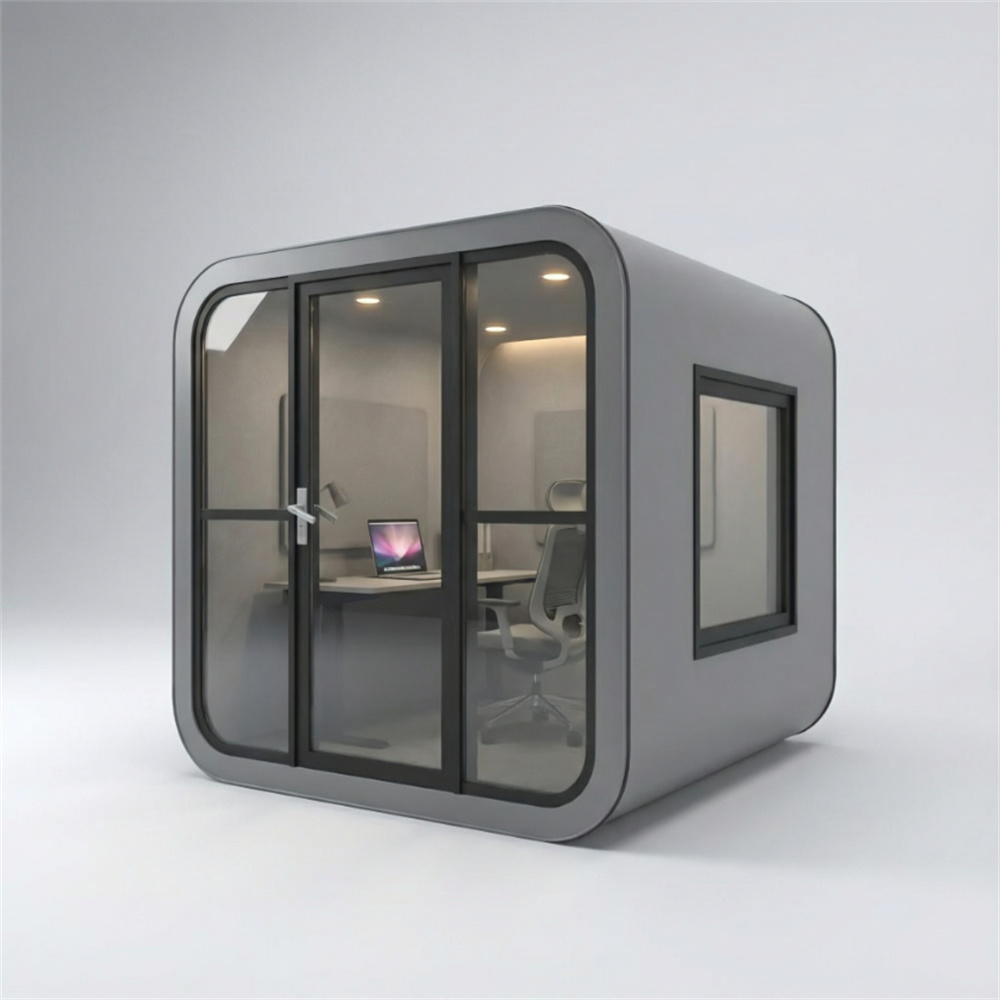 Mini residencia espacial con cápsula insonorizada para dispositivos móviles