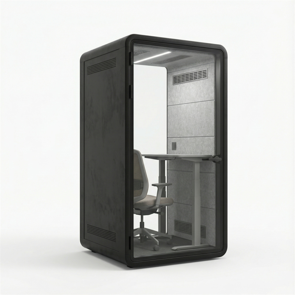 Mini residencia espacial con cápsula insonorizada para dispositivos móviles