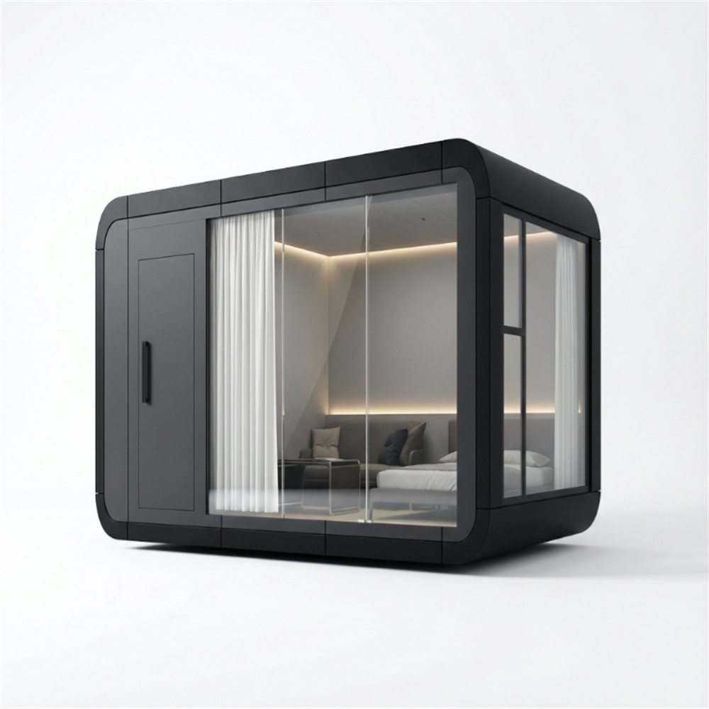 Mini residencia espacial con cápsula insonorizada para dispositivos móviles