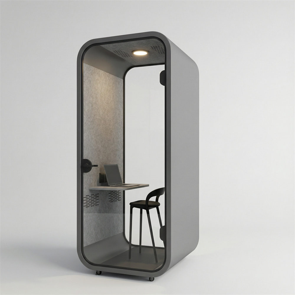 Mini residencia espacial con cápsula insonorizada para dispositivos móviles