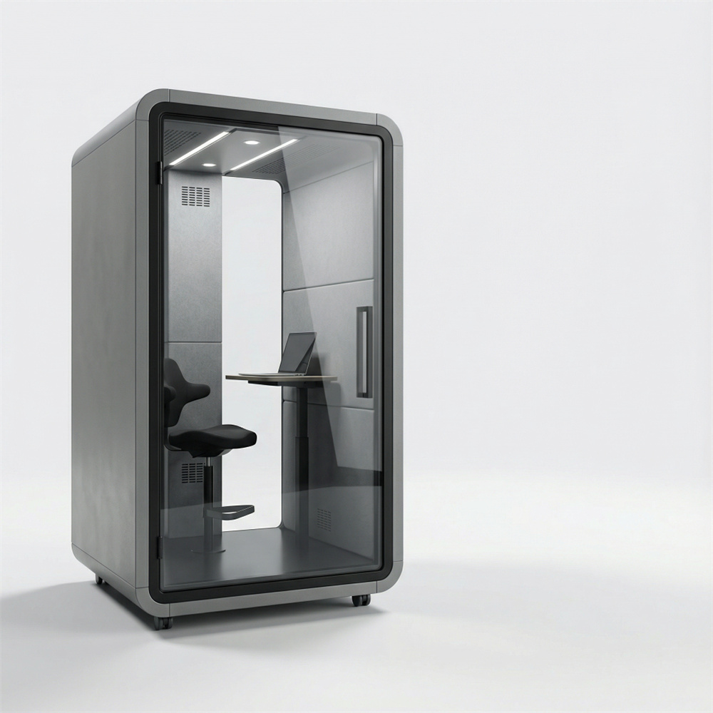 Mini residencia espacial con cápsula insonorizada para dispositivos móviles