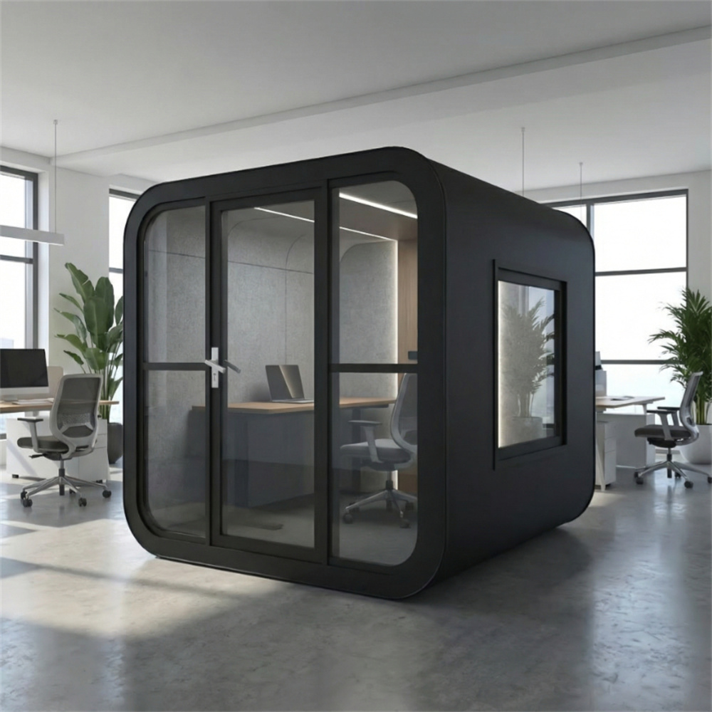 Mini residencia espacial con cápsula insonorizada para dispositivos móviles
