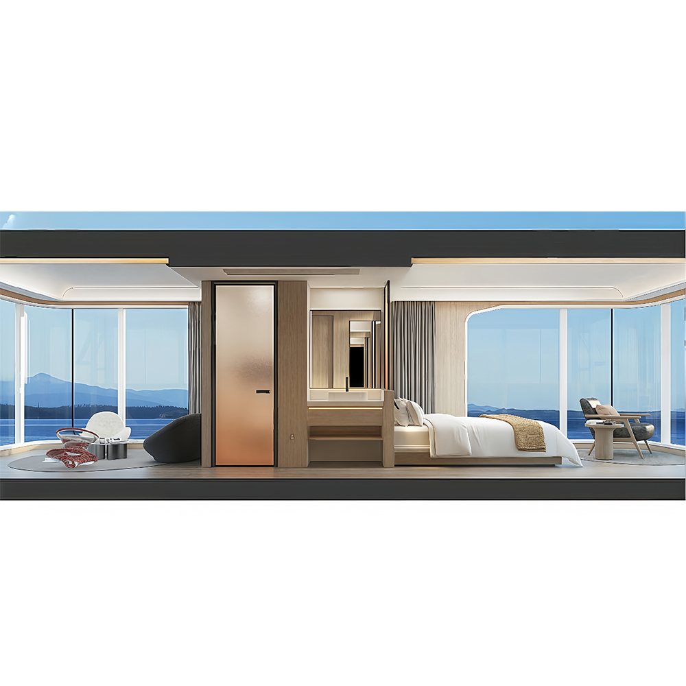 Cabañas de resort con cápsula móvil desmontables C5