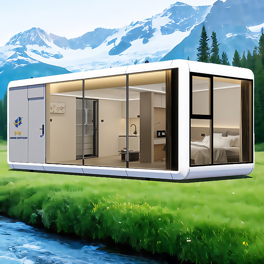 Casa modular F3 para vacaciones en zonas escénicas - Cápsula de manzana compacta