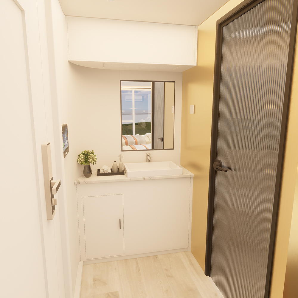Residencia modular cerrada prefabricada S1