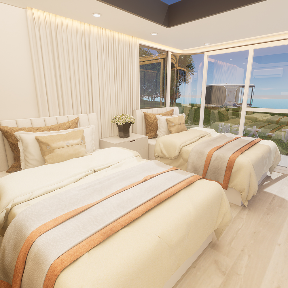 Residencia modular cerrada prefabricada S1