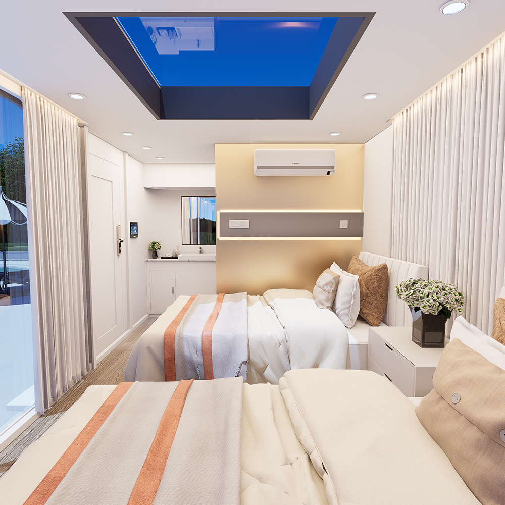Residencia modular cerrada prefabricada S1