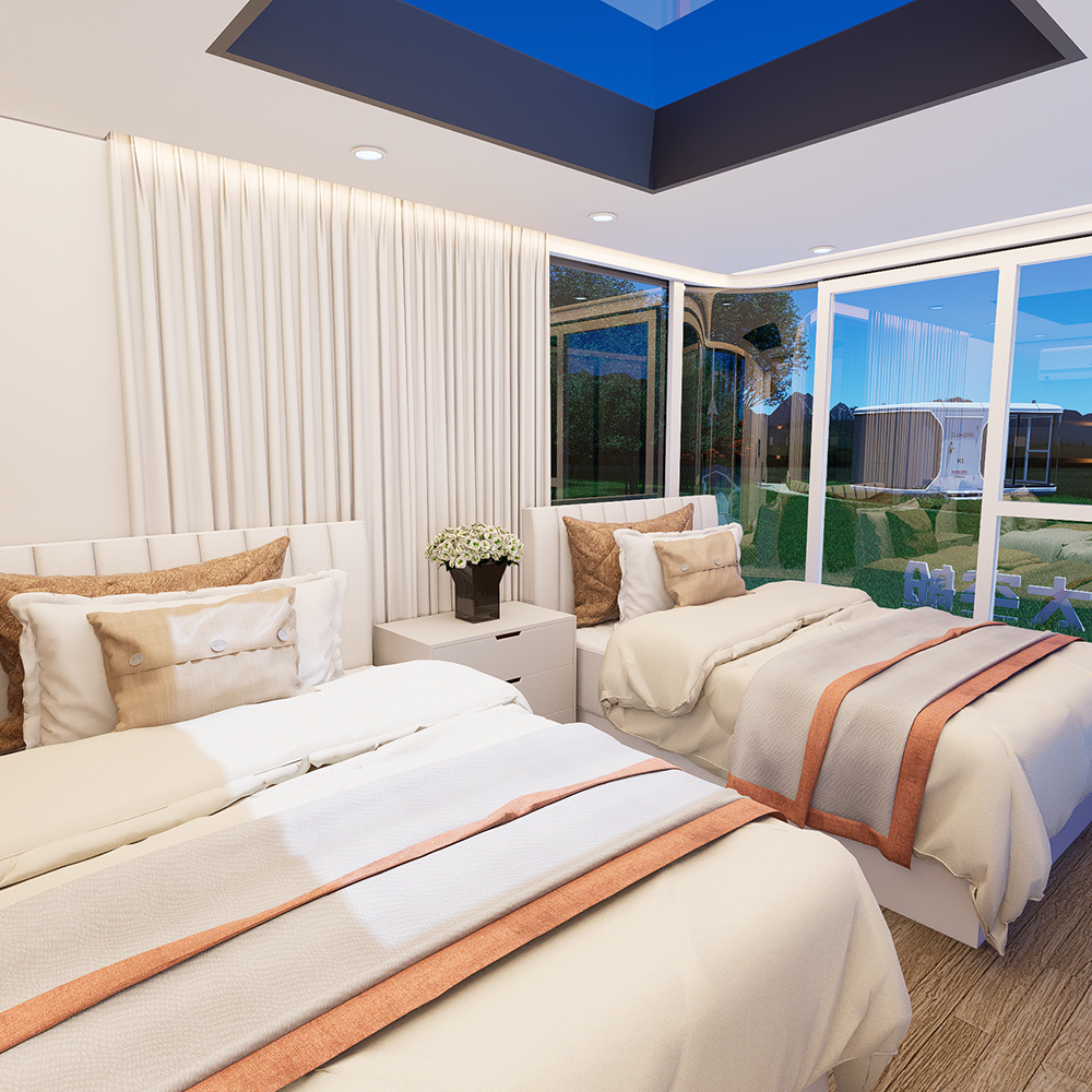 Residencia modular cerrada prefabricada S1