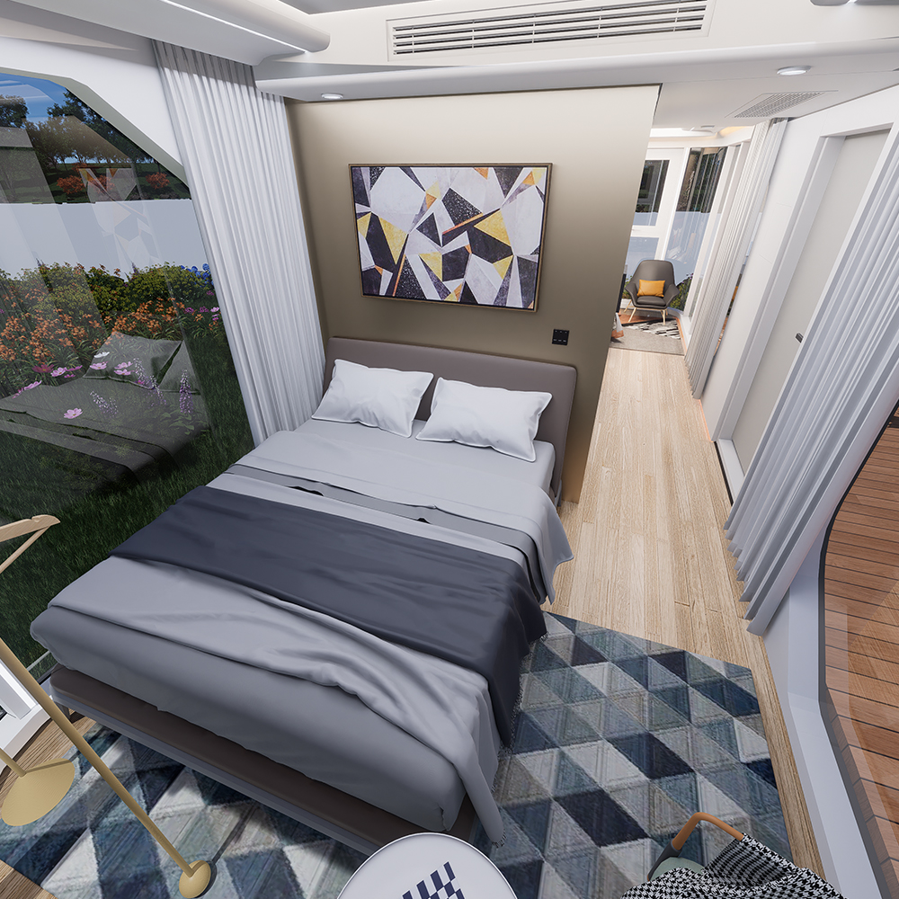 Casas con cápsula modular panorámica S3-2