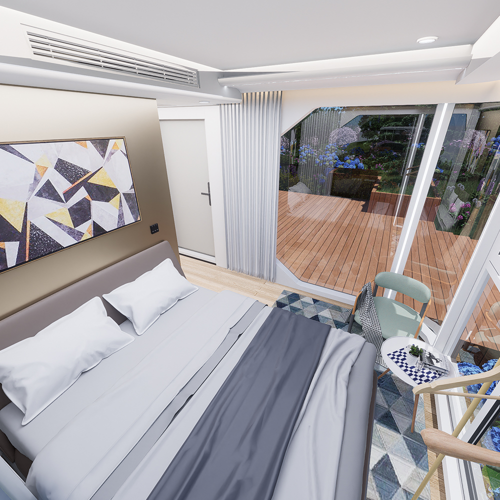 Casas con cápsula modular panorámica S3-2