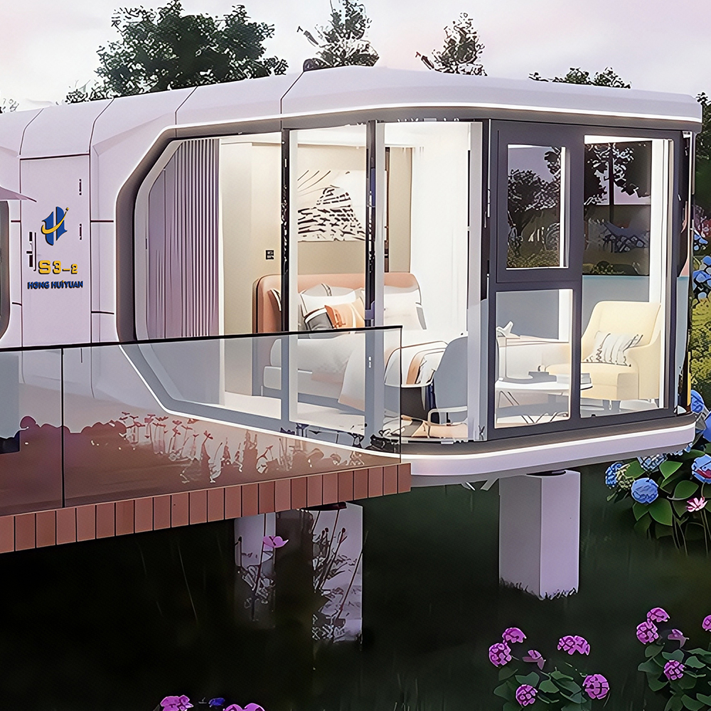 Casas con cápsula modular panorámica S3-2