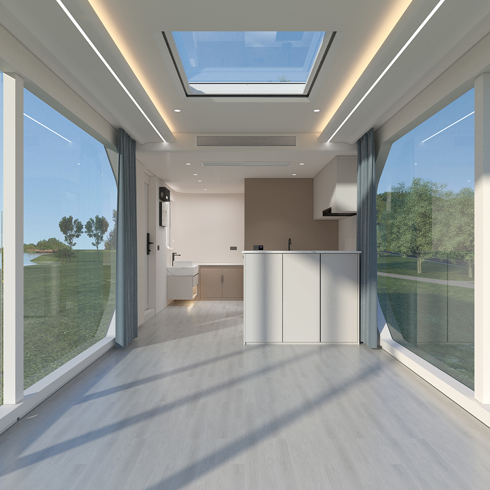 Casa de cápsulas cerrada móvil S3 Prefab