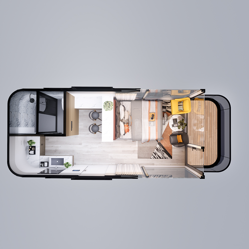 S3 Casa Modular Inteligente Prefabricada Estándar