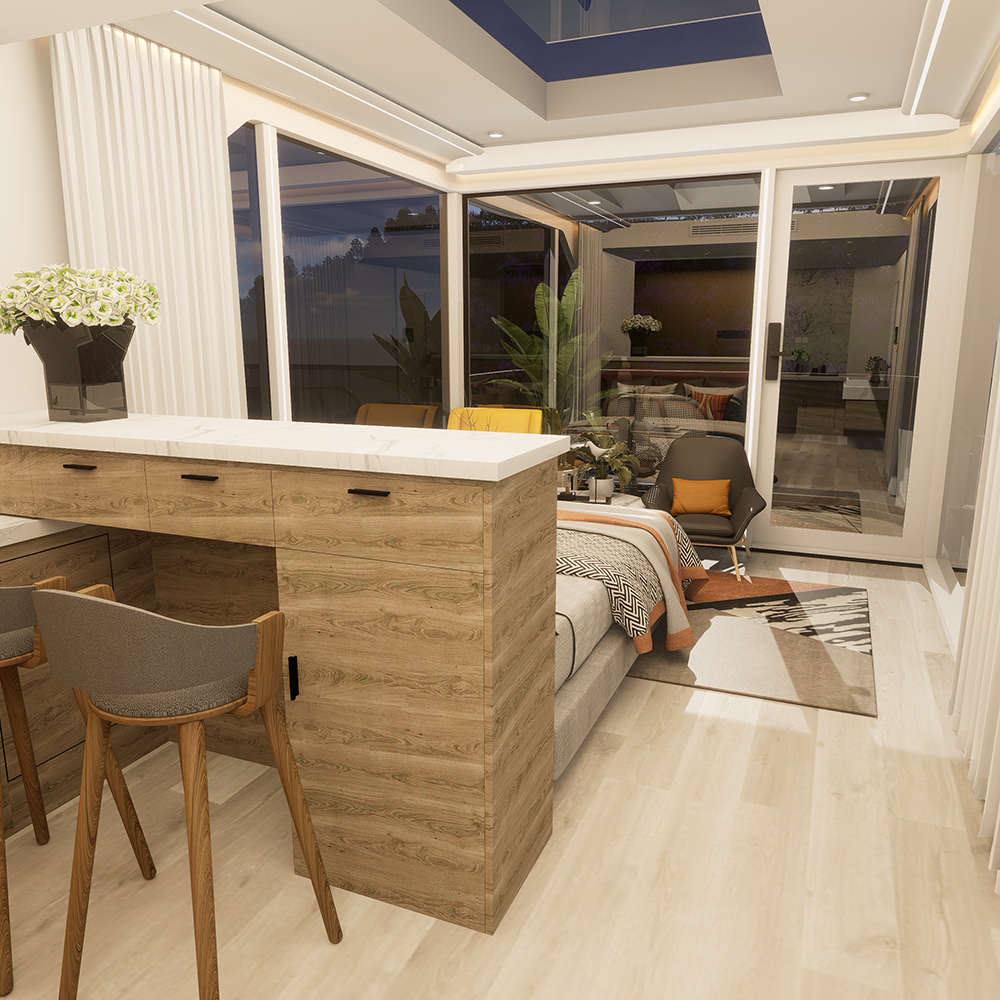 S3 Casa Modular Inteligente Prefabricada Estándar