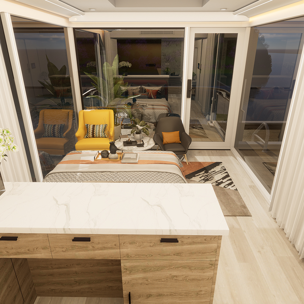 S3 Casa Modular Inteligente Prefabricada Estándar