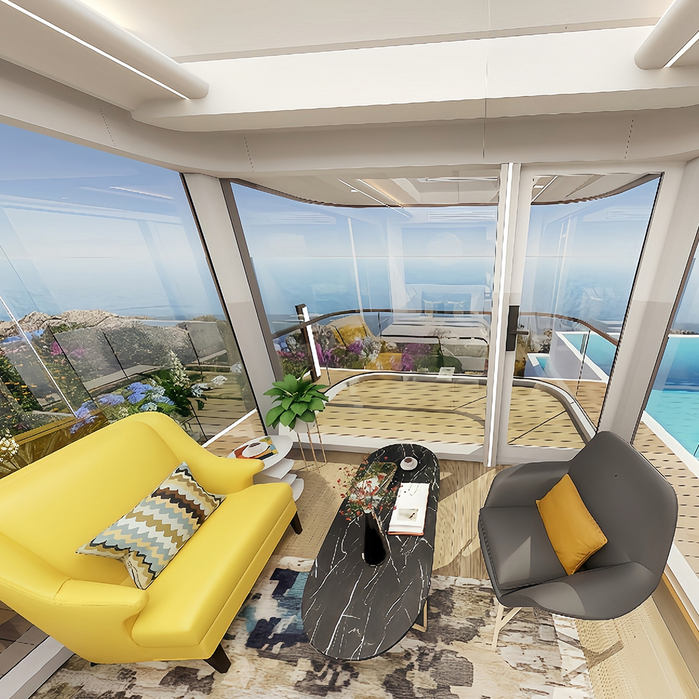 Casas con cápsulas panorámicas portátiles S5